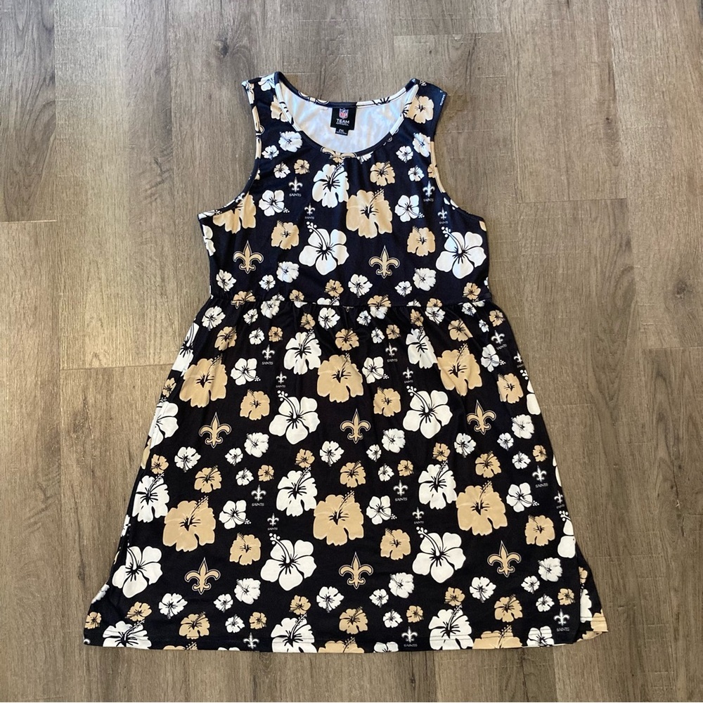 Saints Floral Womens Sundress XL
